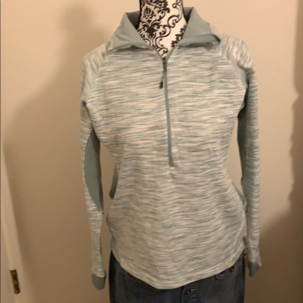 Columbia cream/green athletic jacket size L